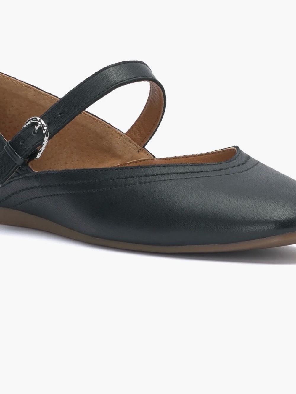Lucky Brand Black Mary Jane Flat with Buckle Strap